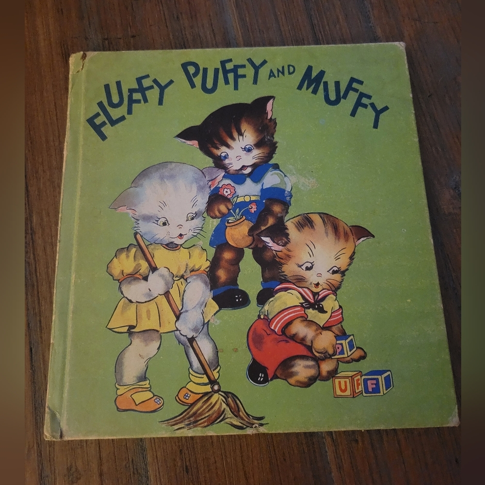 Fluffy Puffy And Muffy Vintage Children's Book